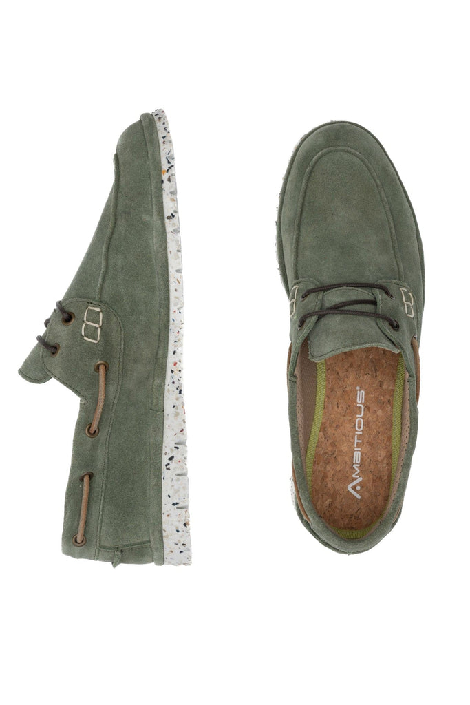 Ambitious Amber Slip On Suede Shoes - Green