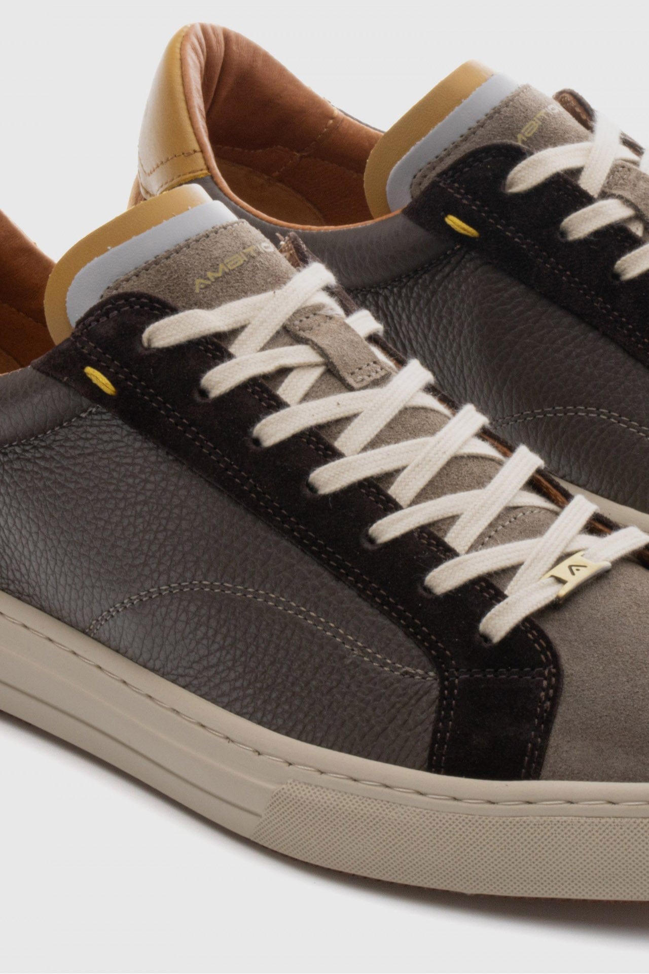 Ambitious Anopolis Lace Up Trainers - Taupe/Brown