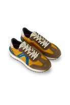 Ambitious Rhome Retro Trainers - Taupe/Yellow