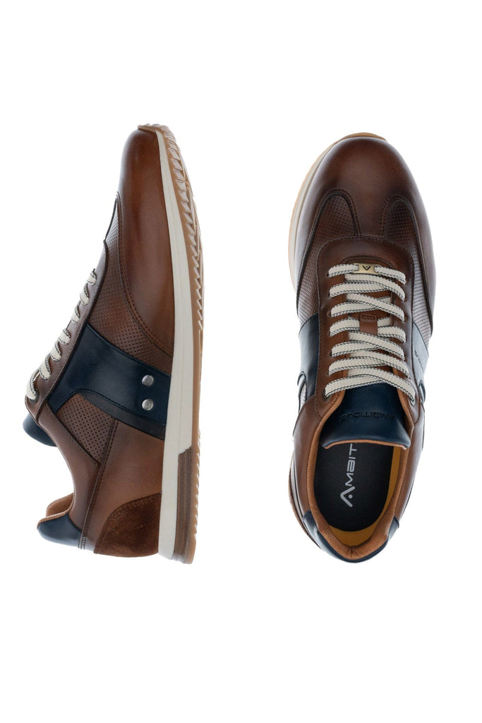 Ambitious Slow Classic Leather Trainers - Cognac