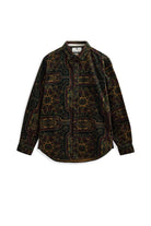 Anerkjendt Leif Cord Jacquard Shirt - Forest Night