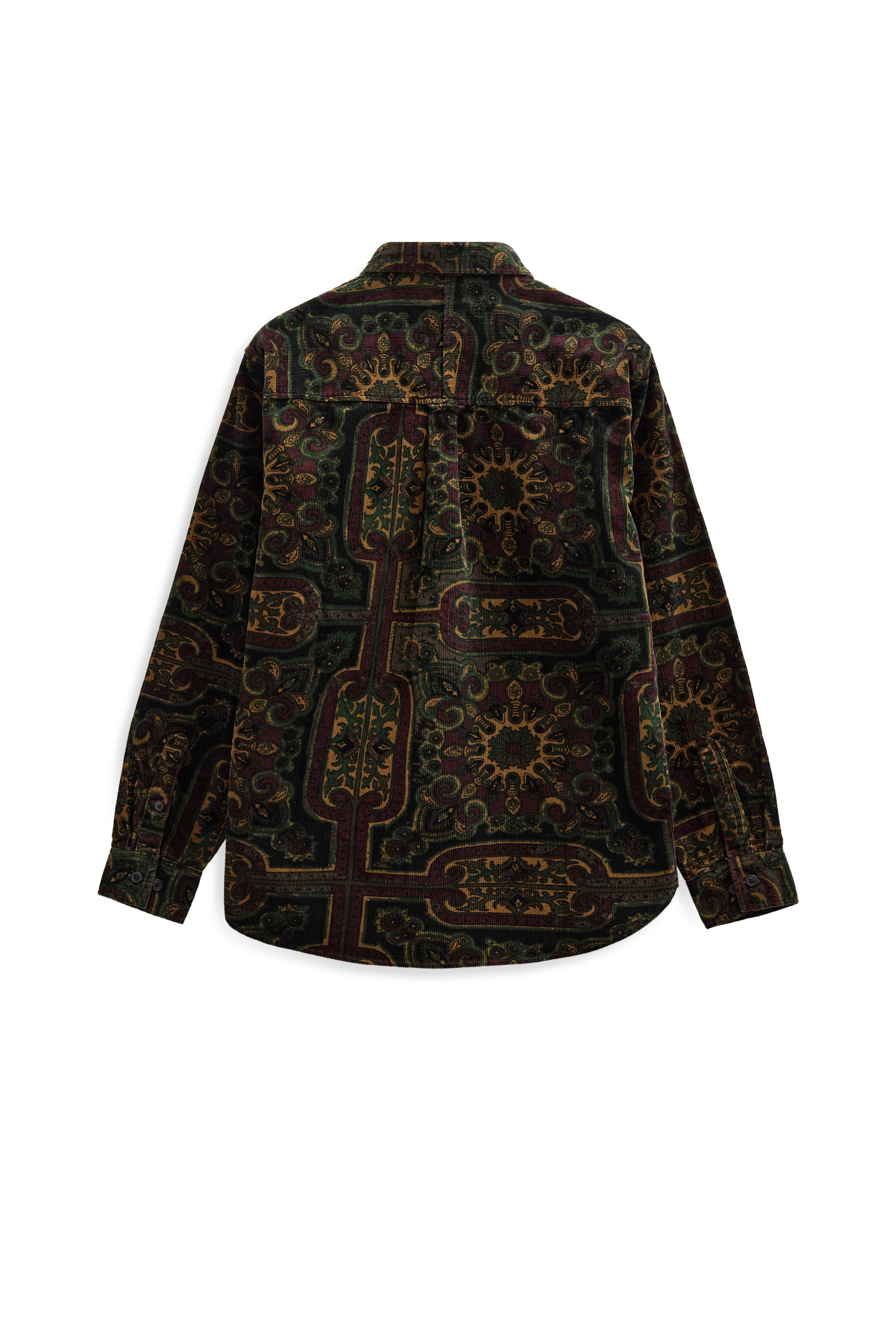 Anerkjendt Leif Cord Jacquard Shirt - Forest Night