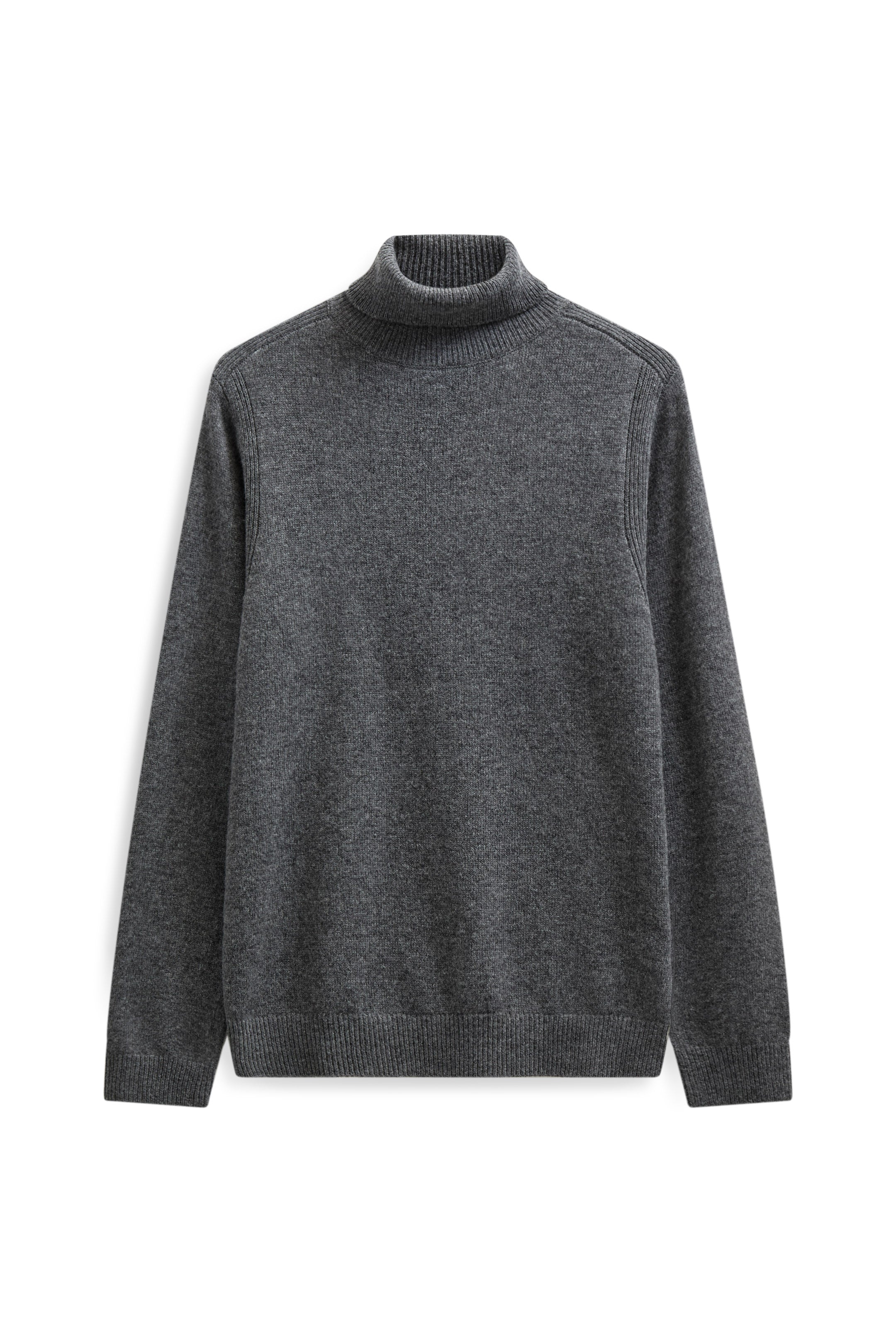 Anerkjendt Nico Lambswool Roll Neck - Magnet Melange
