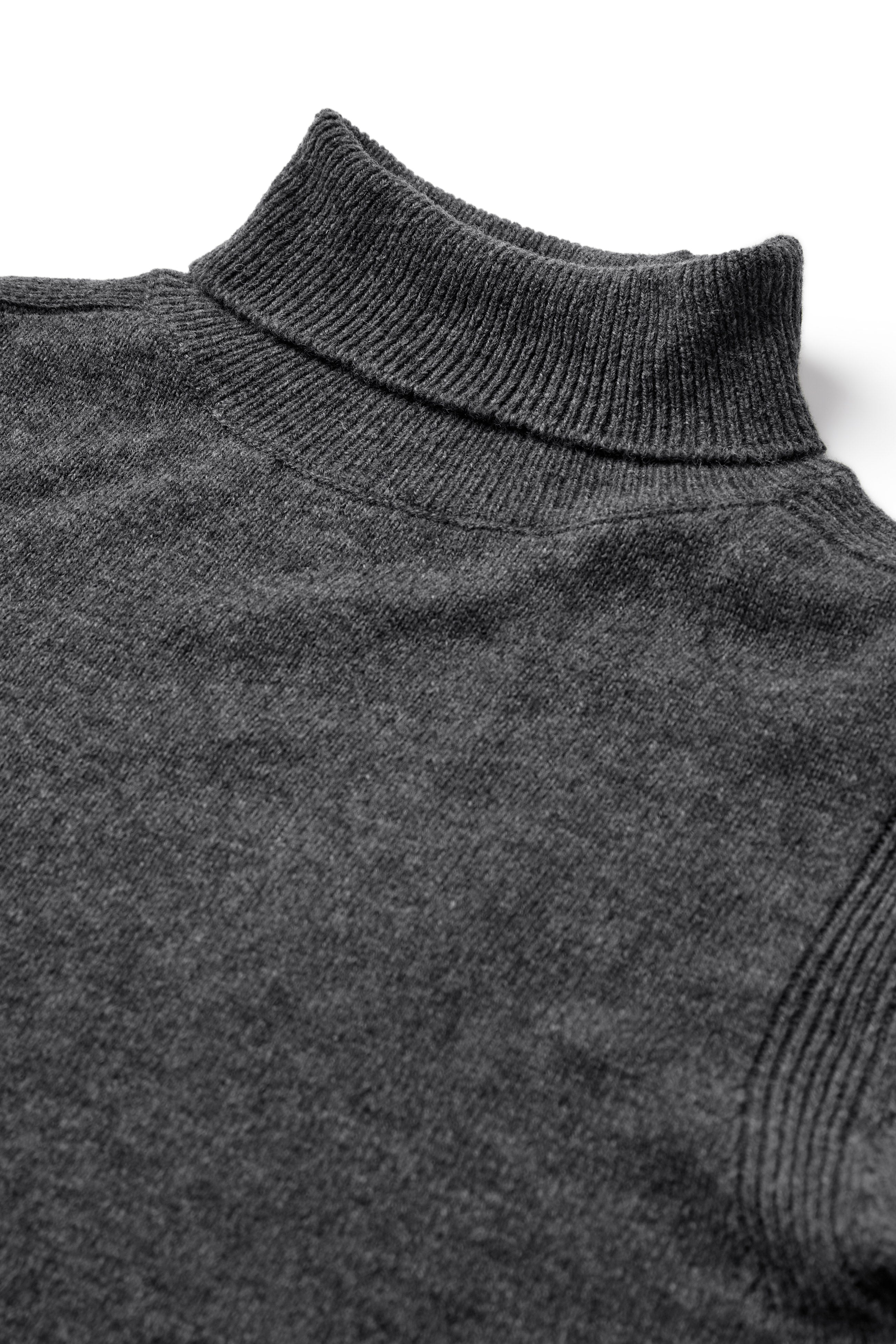 Anerkjendt Nico Lambswool Roll Neck - Magnet Melange