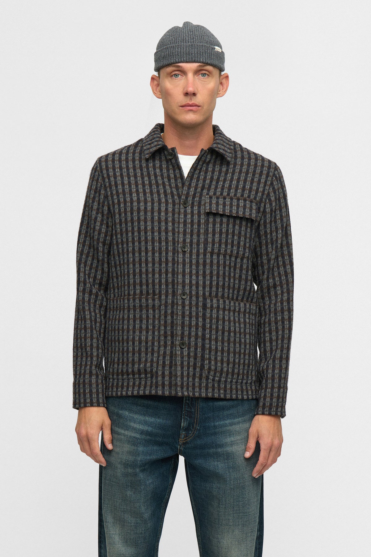 Anerkjendt Odin Wool Overshirt - Magnet