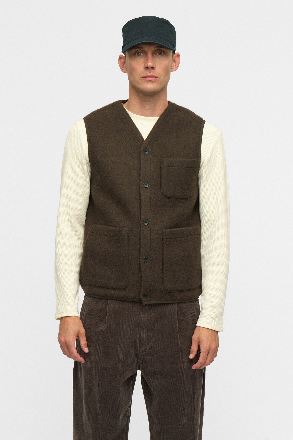Anerkjendt Ramsus Boiled Wool Gilet - Delicioso