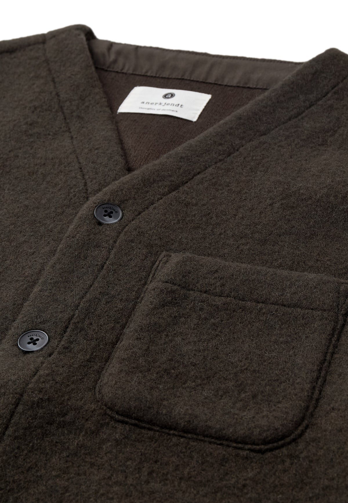 Anerkjendt Ramsus Boiled Wool Gilet - Delicioso