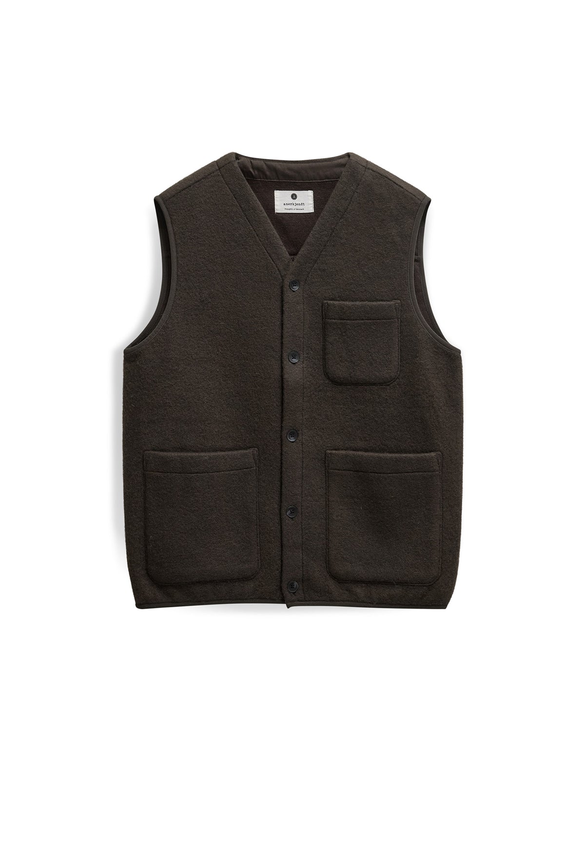 Anerkjendt Ramsus Boiled Wool Gilet - Delicioso