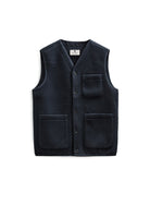 Anerkjendt Ramsus Boiled Wool Gilet - Sky Captain