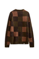 Anerkjendt Sune Check Lambswool Jumper - Forest Night