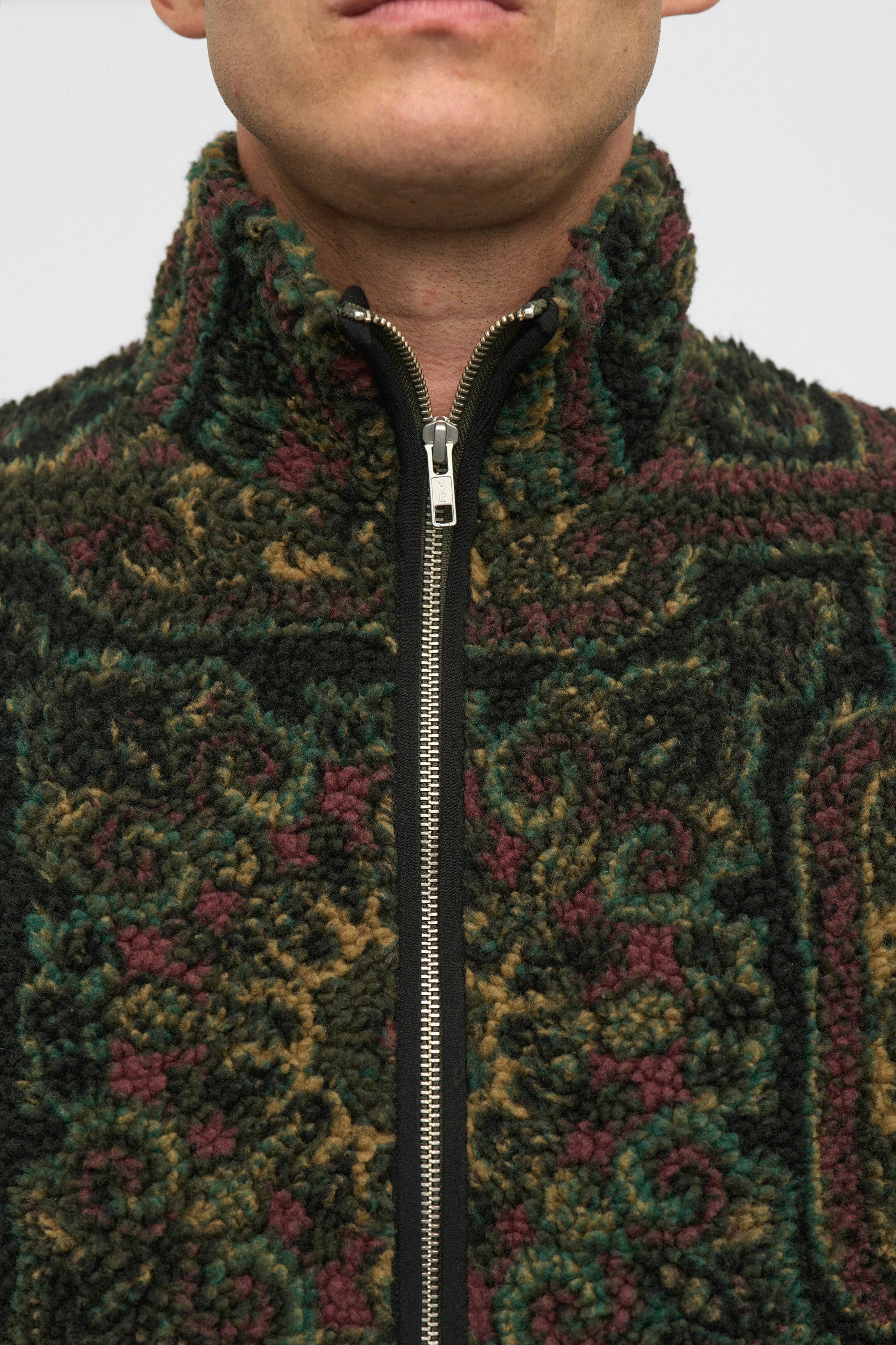 Anerkjendt Toni Jacquard Teddy Fleece - Forest Night
