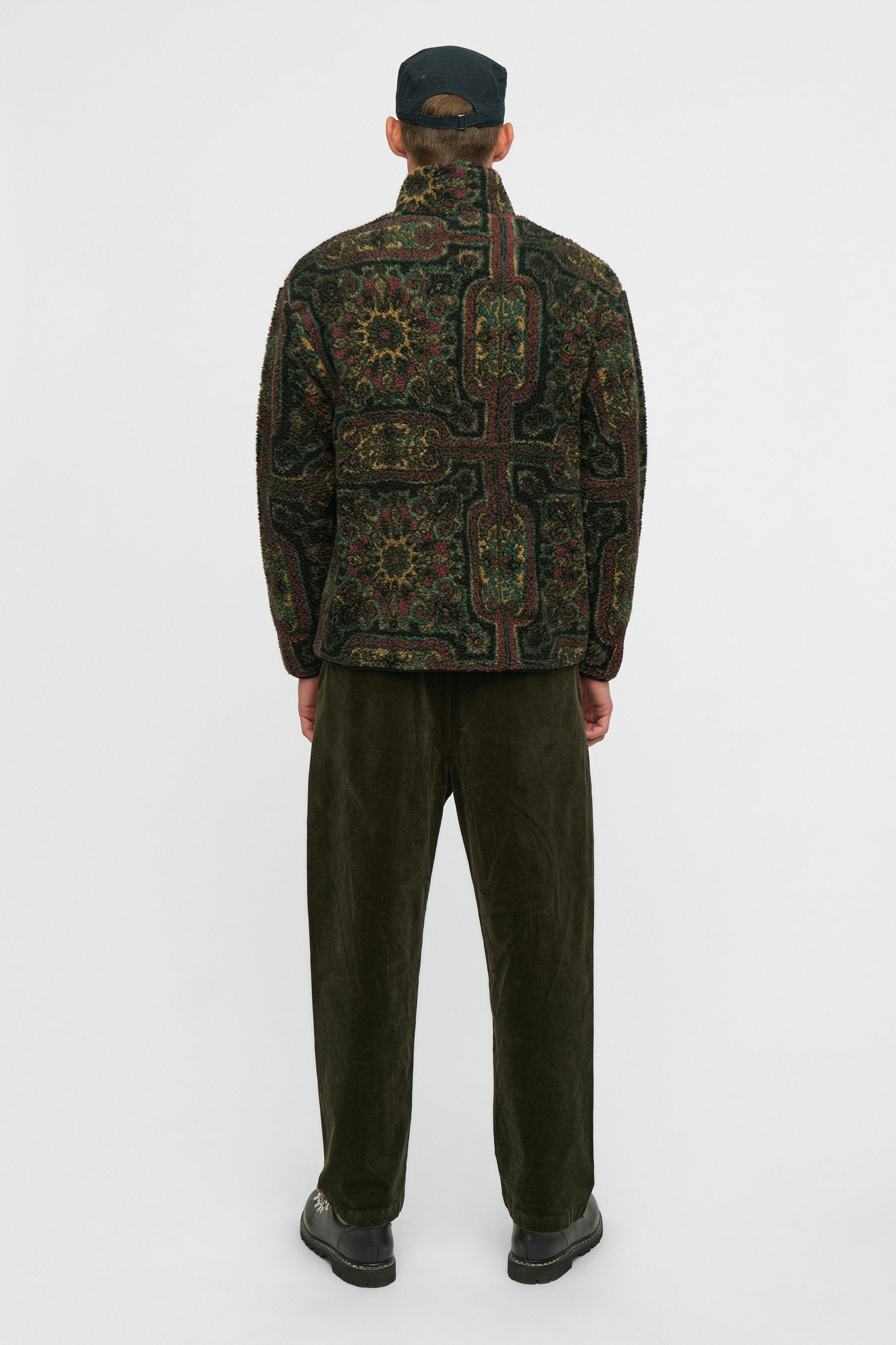 Anerkjendt Toni Jacquard Teddy Fleece - Forest Night