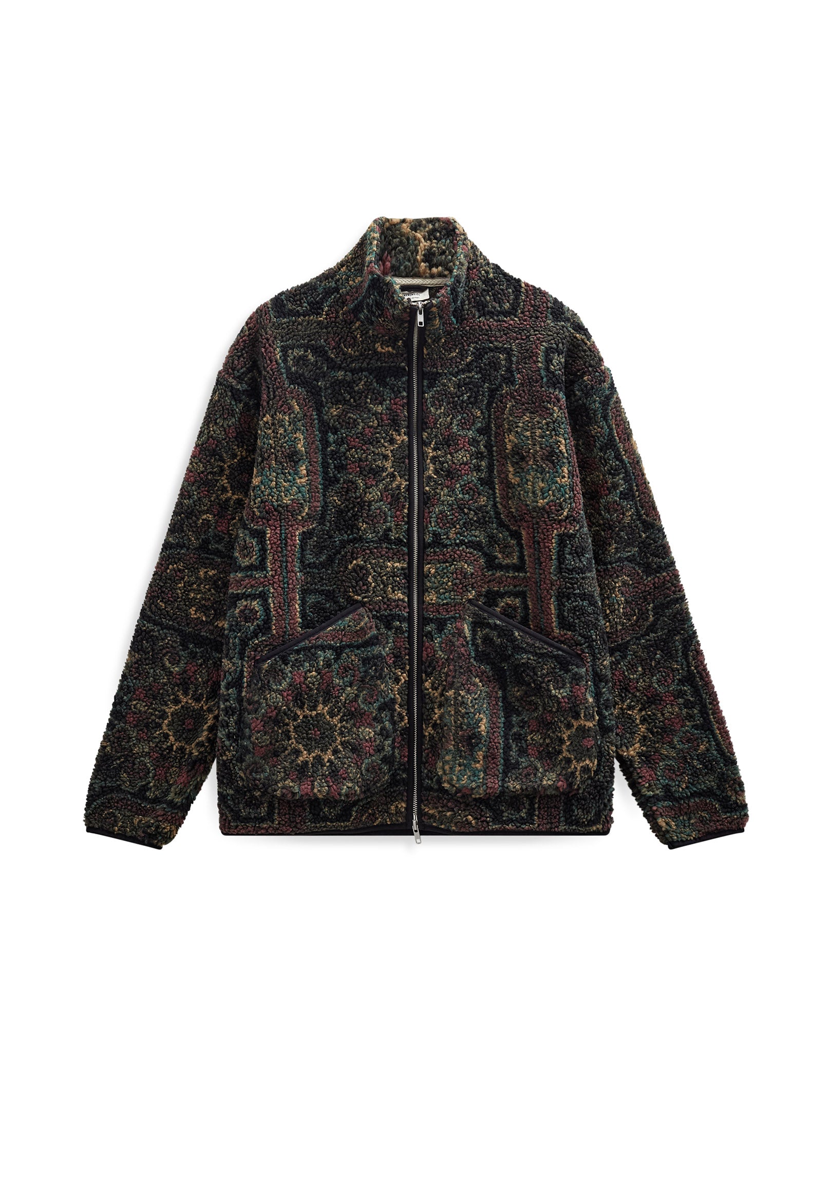 Anerkjendt Toni Jacquard Teddy Fleece - Forest Night