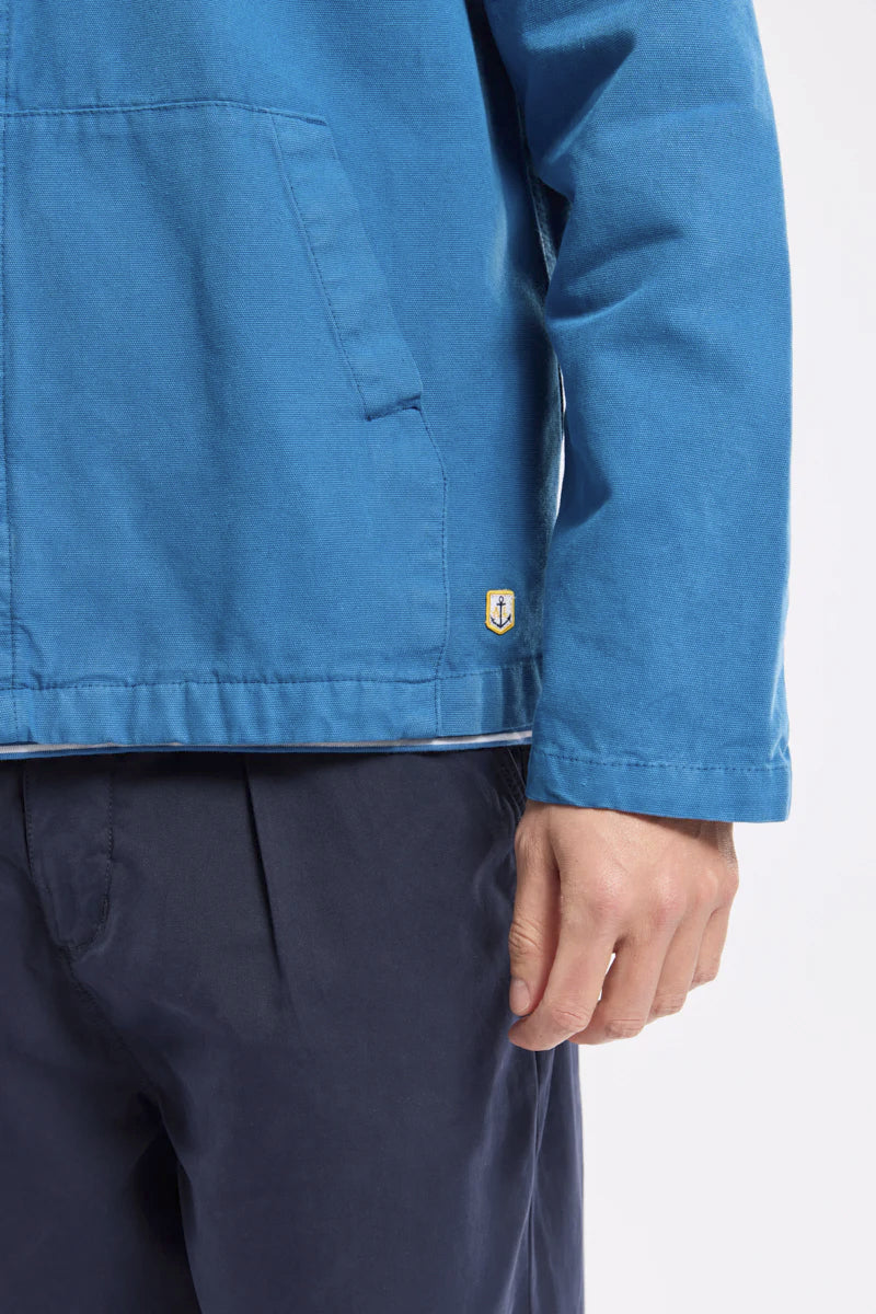 Armor Lux Fisherman Cotton Canvas Jacket - Dark Blue