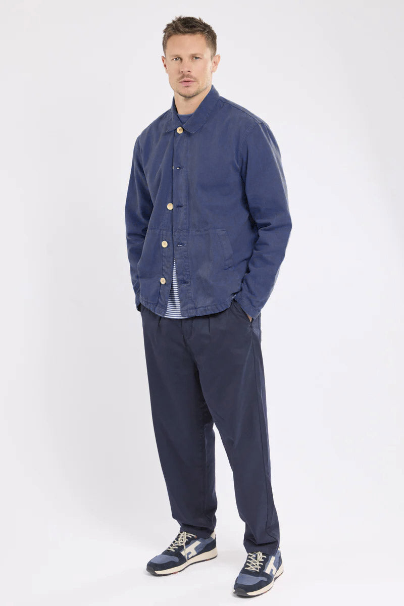Armor Lux Fisherman Cotton Canvas Jacket - Marine Deep