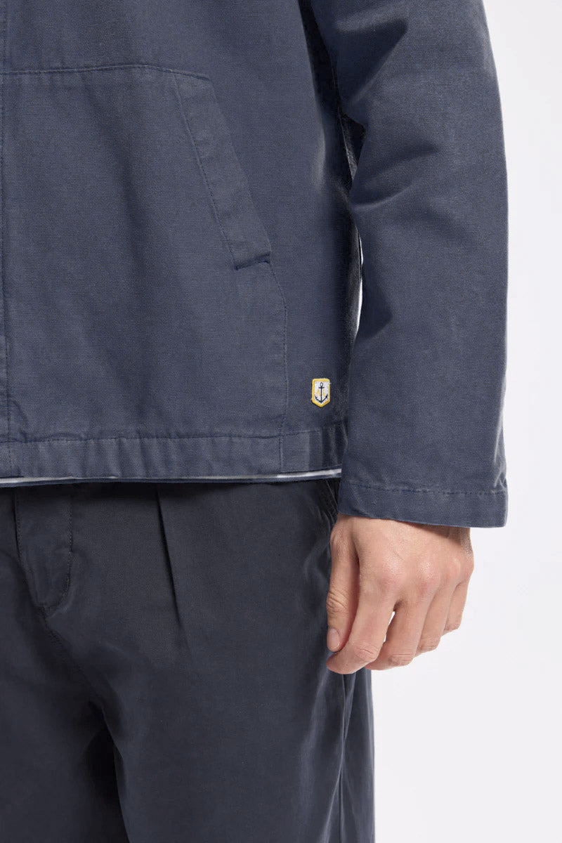 Armor Lux Fisherman Cotton Canvas Jacket - Marine Deep