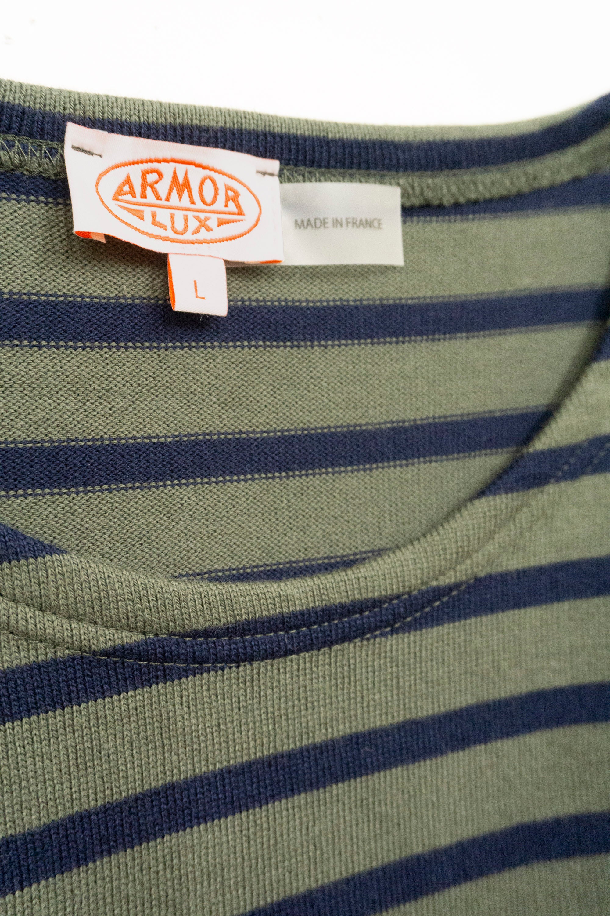 Armor Lux Heritage Breton Striped Top - Chimera/Marine Deep