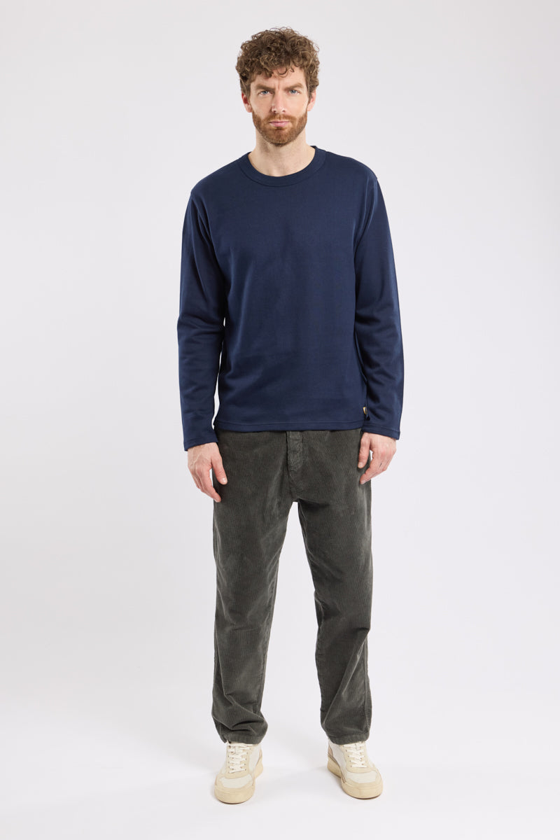 Armor Lux Heritage Plain Long Sleeve Top - Marine Deep