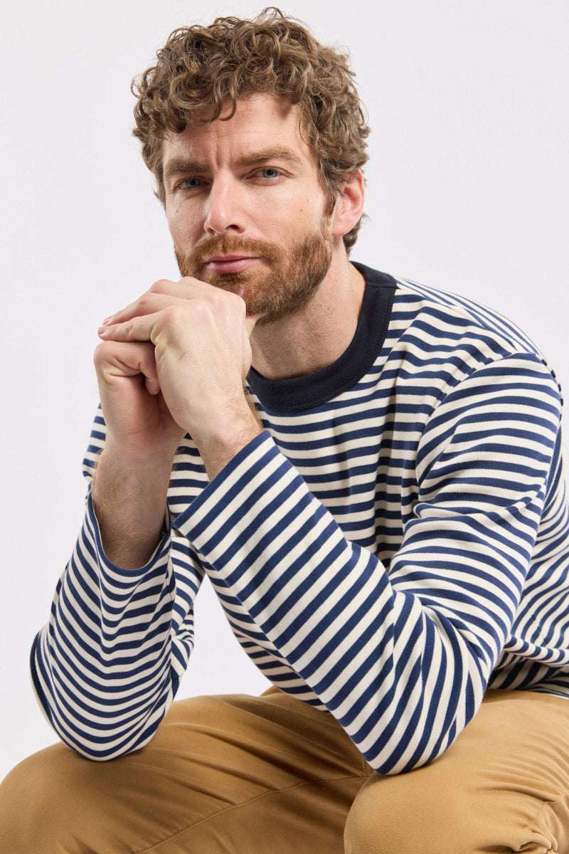 Armor Lux Heritage Striped Top - Chimera/Marine Deep