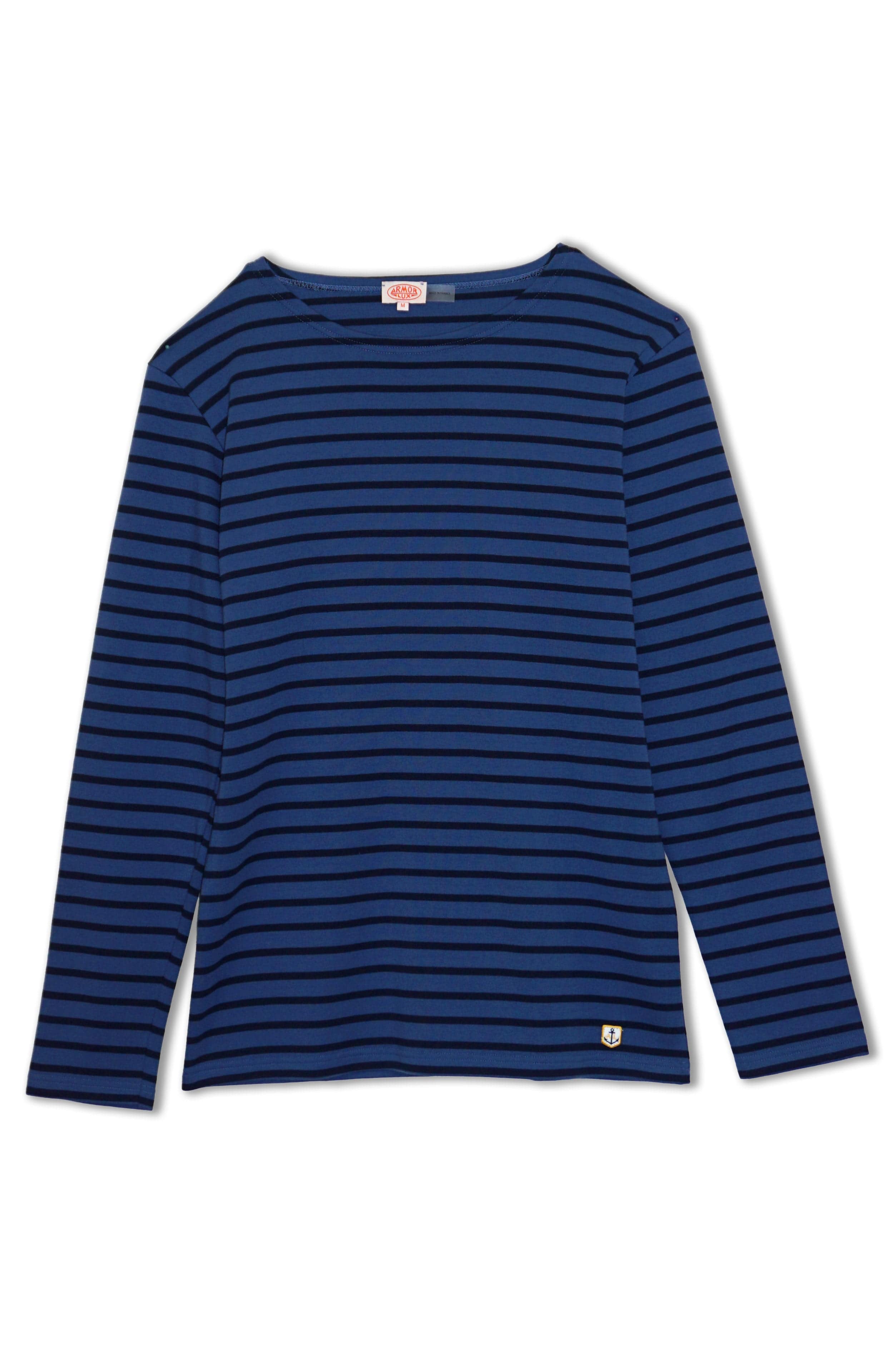 Armor Lux Mariniere Houat Long Sleeve T-Shirt - Obscur/Marine Deep