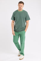 Armor Lux Organic Heritage Stripe T-Shirt - Ivy/Marine Deep