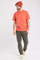 Armor Lux Plain Organic Cotton T-Shirt - Paprika