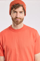 Armor Lux Plain Organic Cotton T-Shirt - Paprika