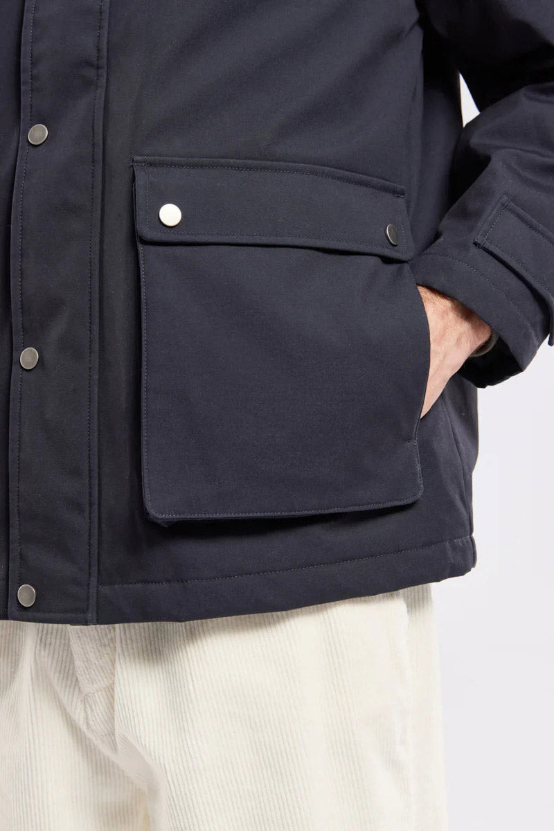 Armor Lux Water Repellent Quilted Jacket - Rich Navy