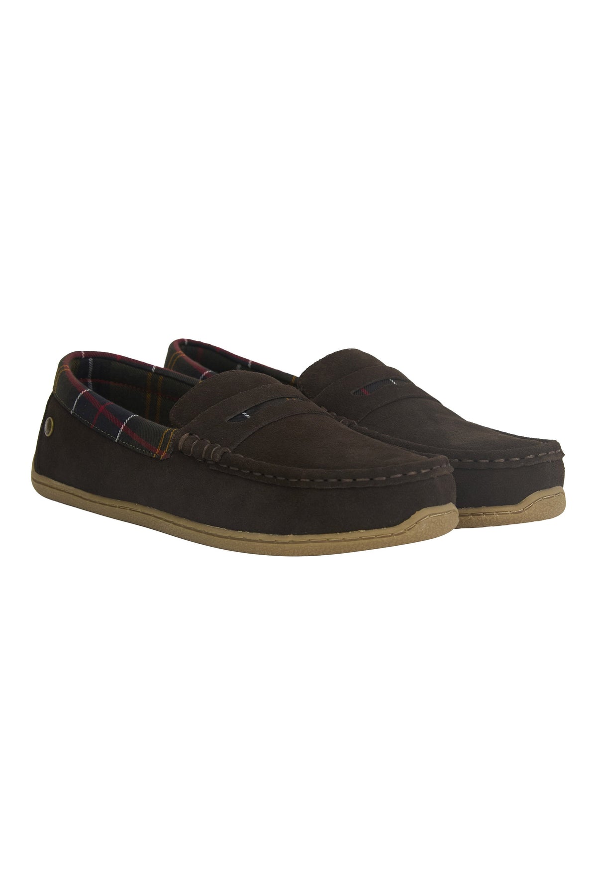 Barbour Albert Slipper - Brown Suede