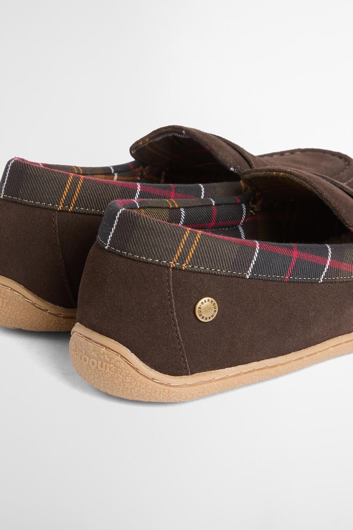 Barbour Albert Slipper - Brown Suede