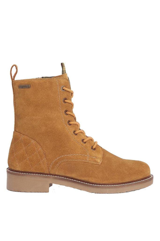 Barbour Alexandria Suede Leather Boots - Camel