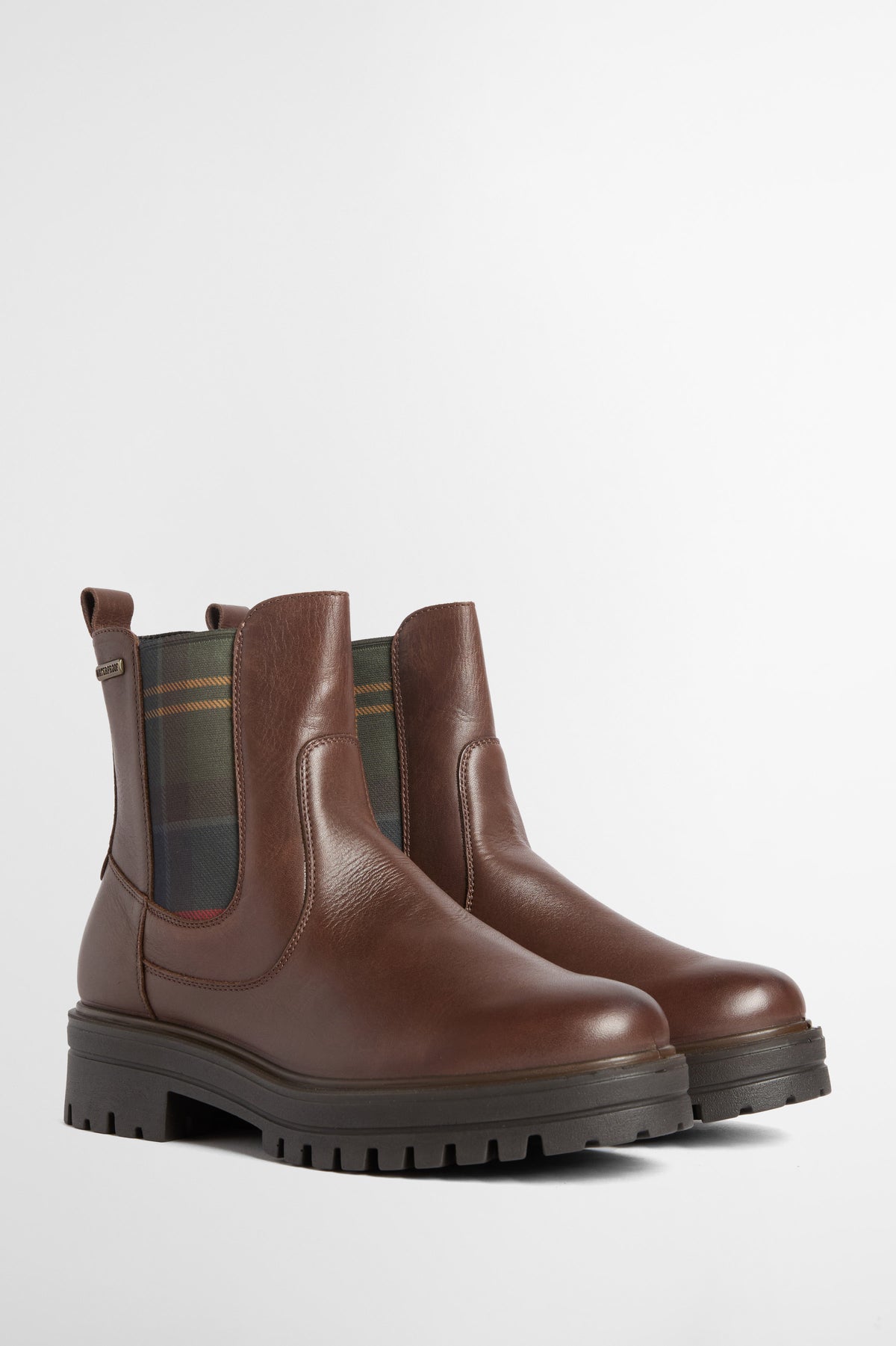 Barbour Amberley Waterproof Chelsea Boot - Dark Tan Leather