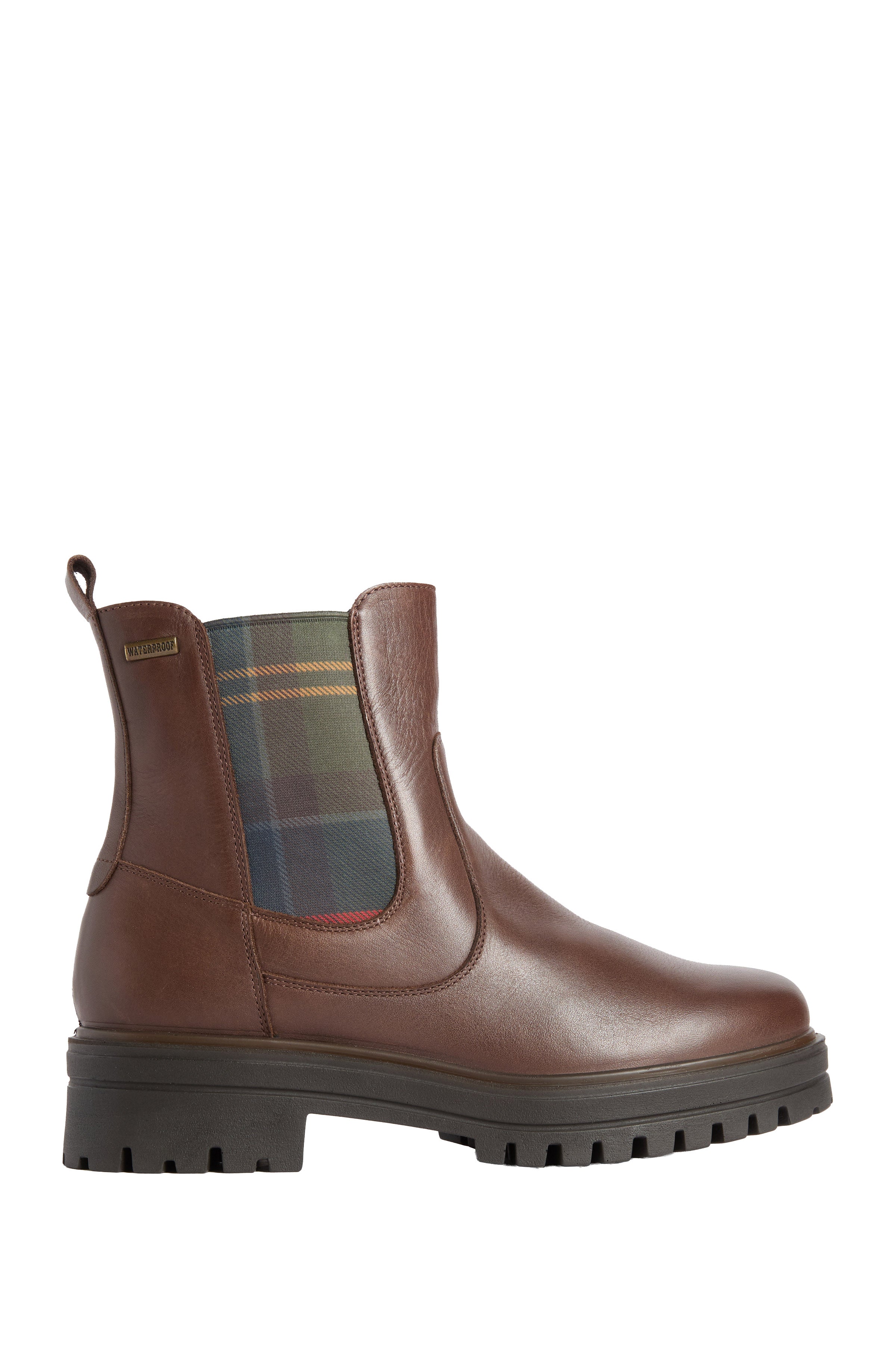 Barbour Amberley Waterproof Chelsea Boot - Dark Tan Leather