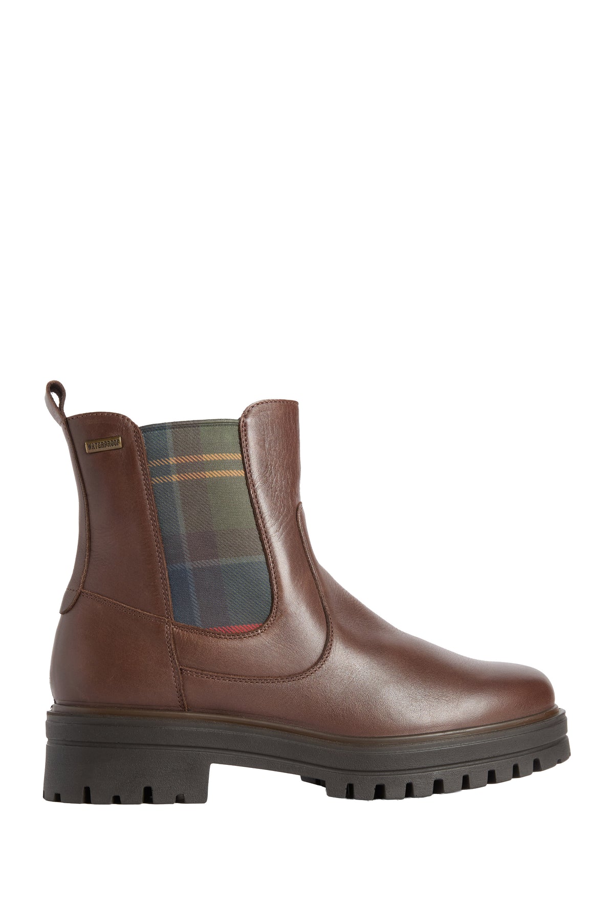 Barbour Amberley Waterproof Chelsea Boot - Dark Tan Leather