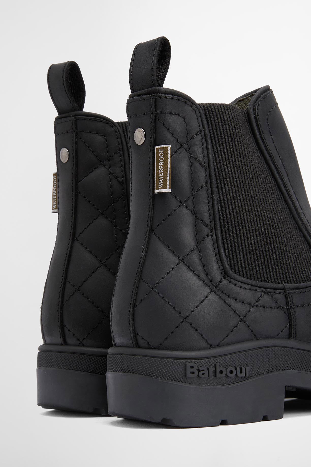 Barbour Amble Chelsea Boots - Black Nubuck