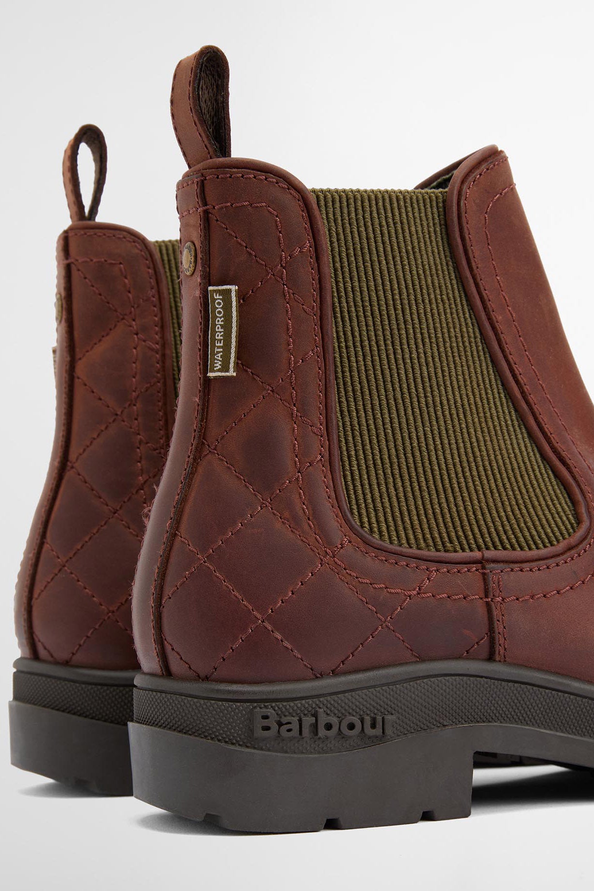 Barbour Amble Chelsea Boots - Mahogony/Choc Nubuck