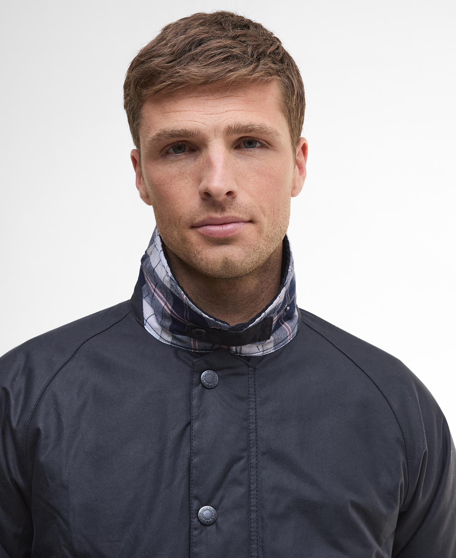 Barbour Ambleside Waxed Jacket - Navy