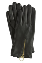 Barbour Arlene Leather Gloves - Black/Classic