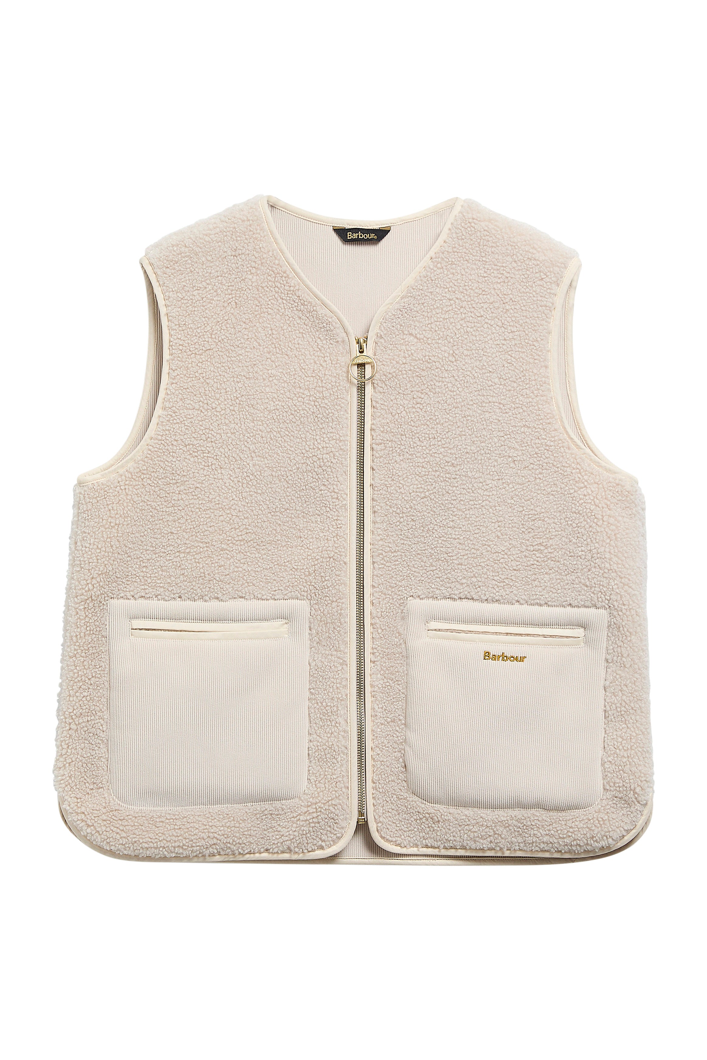Barbour Bainford Fleece Gilet - Ecru
