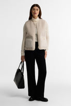 Barbour Bainford Fleece Gilet - Ecru