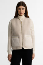 Barbour Bainford Fleece Gilet - Ecru
