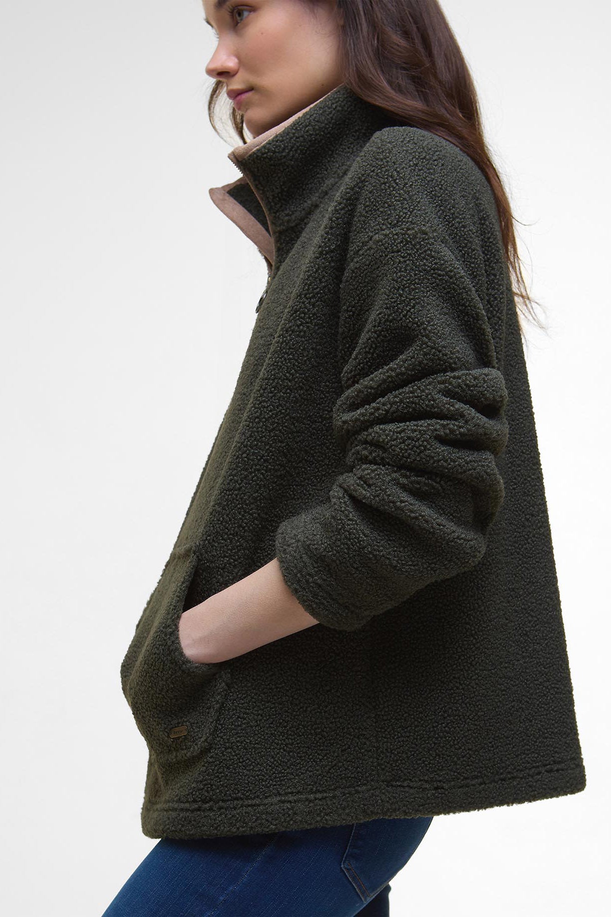 Barbour Bamburgh Half-Zip Fleece - Olive