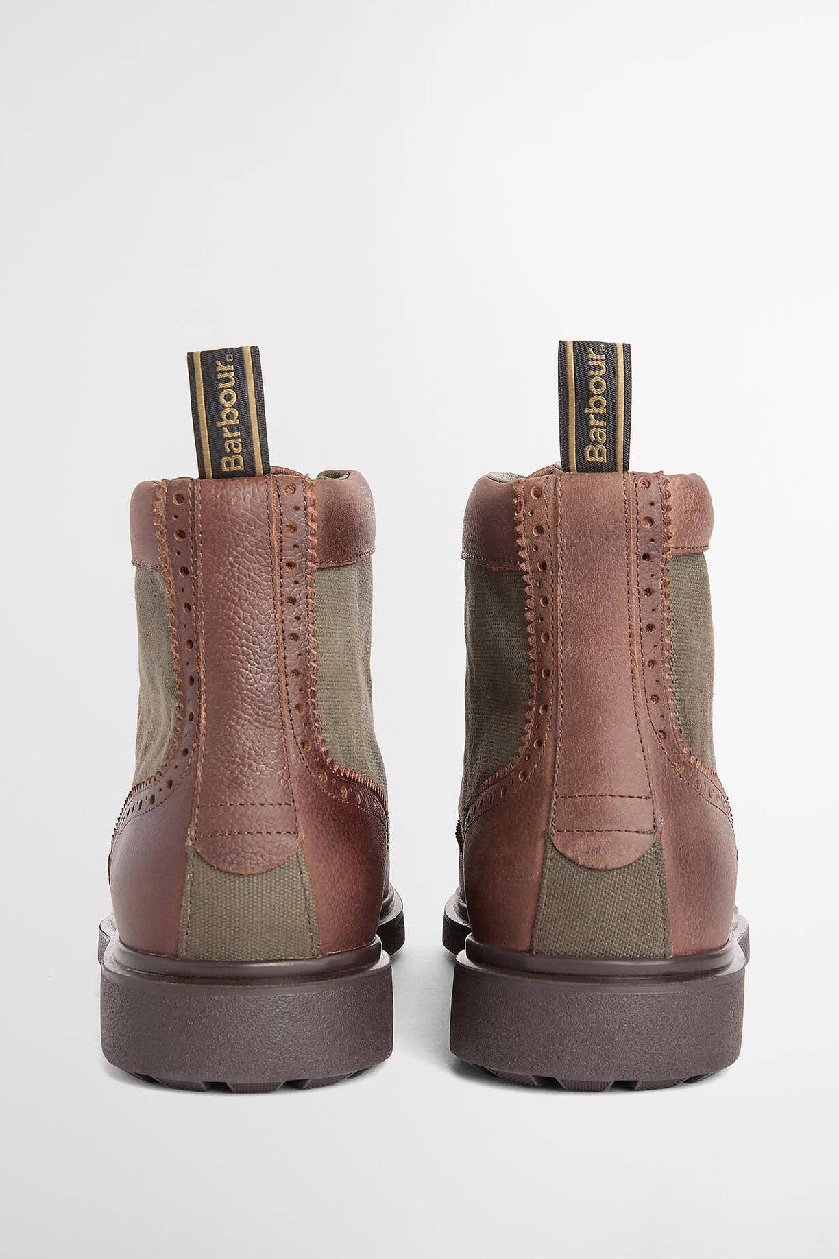 Barbour Barmoor Brogue Boot - Dark Brown