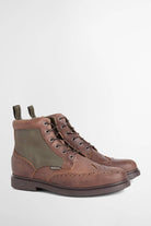 Barbour Barmoor Brogue Boot - Dark Brown