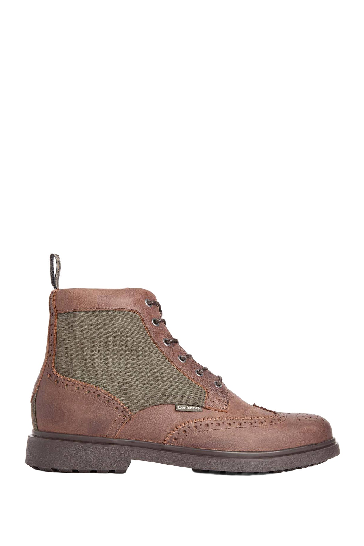 Barbour Barmoor Brogue Boot - Dark Brown