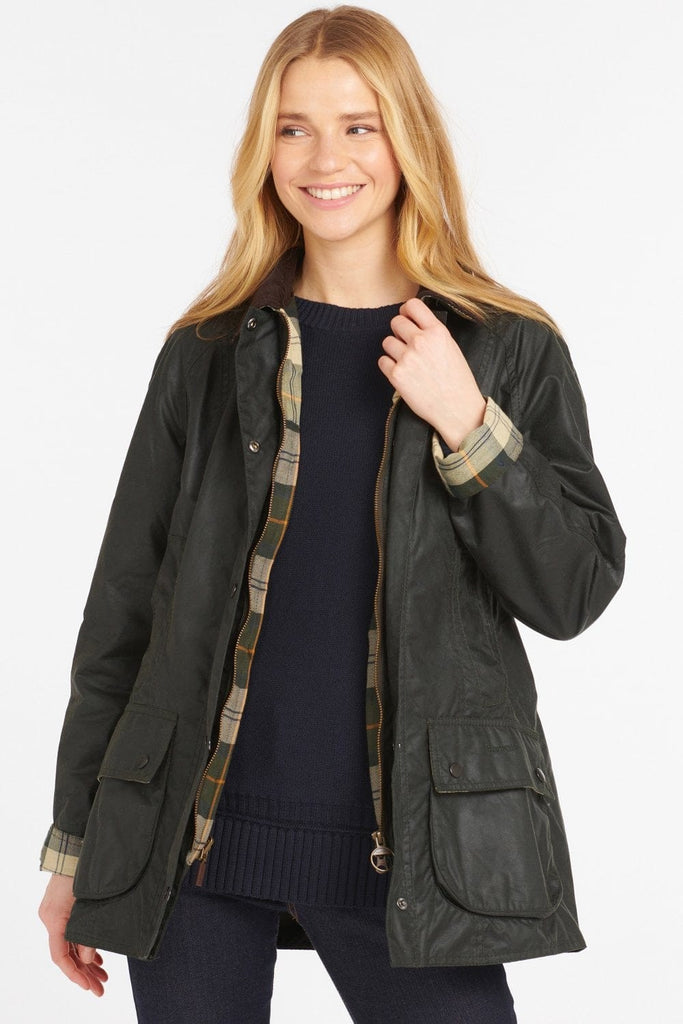 Barbour Beadnell Wax Jacket - Sage