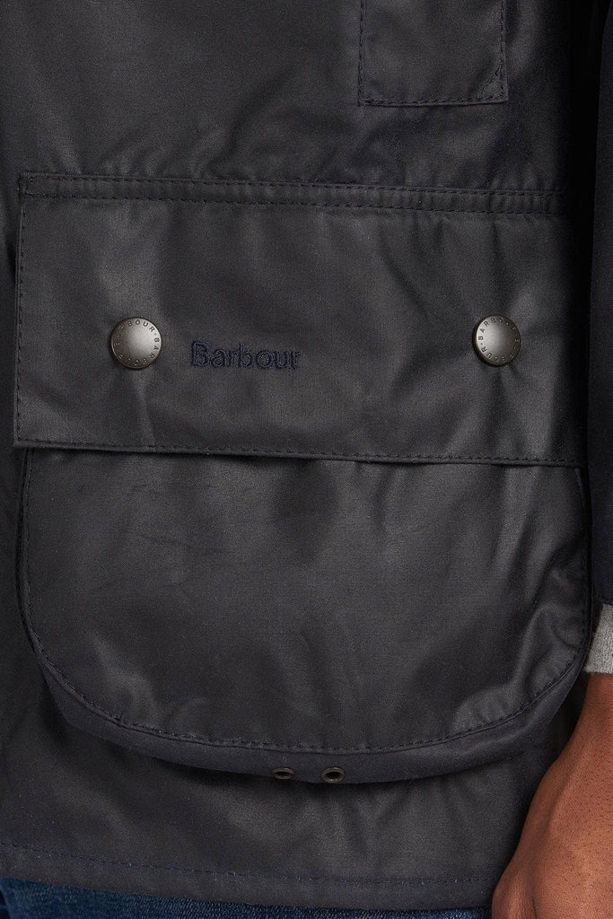 Barbour Beaufort Wax Jacket - Navy