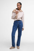 Barbour Bede Oversized Long-Sleeve T-Shirt - Pale Camel Stripe