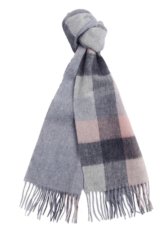 Barbour Birch Check Scarf - Pearl Grey LSC0436_GY11_OS