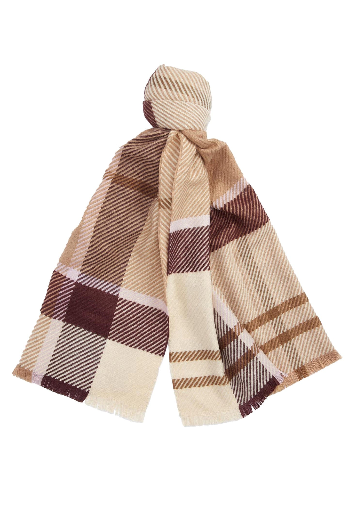 Barbour Blair Tartan Scarf - Muted Cabernet LSC0308_PU51_OS